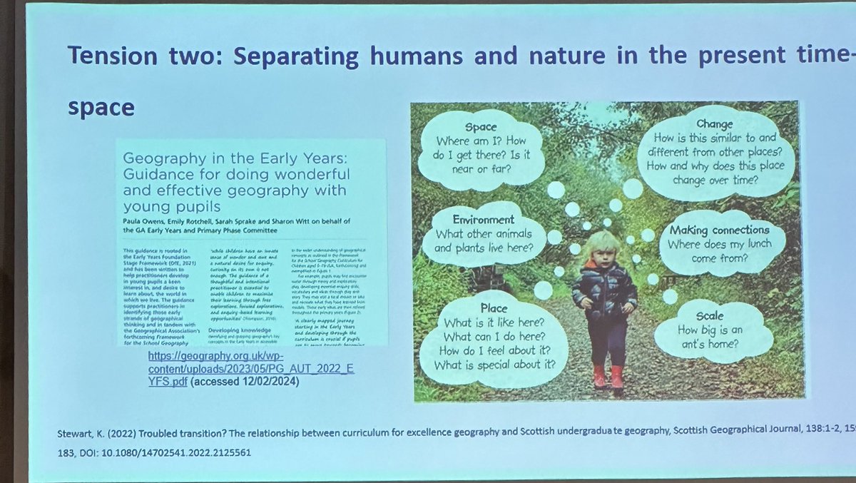 This morning <a href="/DrLaurenHammond/">Lauren Hammond</a> talking about the significance and importance of this Early Years document produced by <a href="/Primageographer/">Dr Paula Owens FRGS</a> Emily Rotchell, Sarah Sprake and <a href="/SharonWitt17/">Dr Sharon Witt 🇺🇦 🌻</a> and <a href="/EYPPC_GA/">Geography Primary & Early Years Committee @The_GA</a> in #prigeogjournal