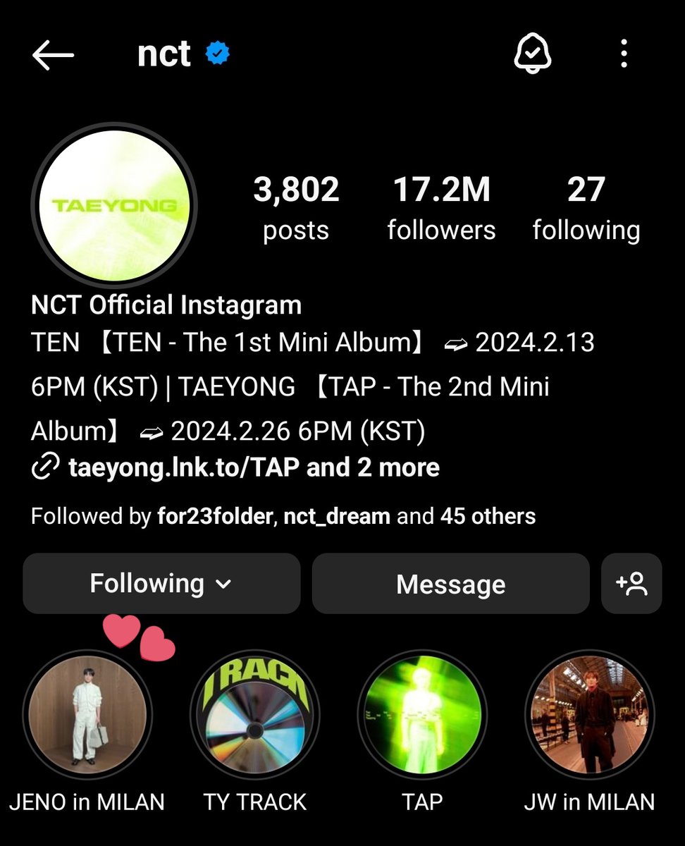 423folder's tweet photo. 240224 nct instagram

they put up jeno's individual story highlight! 

JENO AT FERRAGAMO MFW
#FerragamoFW24xJENO
@Ferragamo https://t.co/LtEc4Li5HH