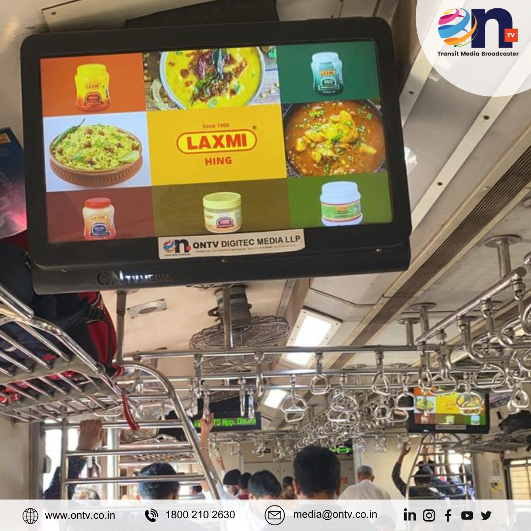 ONTVTransit's tweet photo. Transform your commute into a savory sensation with the irresistible essence of Laxmi Hing - Bringing flavor to every stop along the way!
#localtrain #Advertising #Mumbai #advertisement https://t.co/uo35TPGGyQ