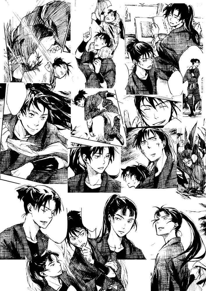 ほぼ最初の本から抜き出して自分用の作画見本にしてたやつ 
