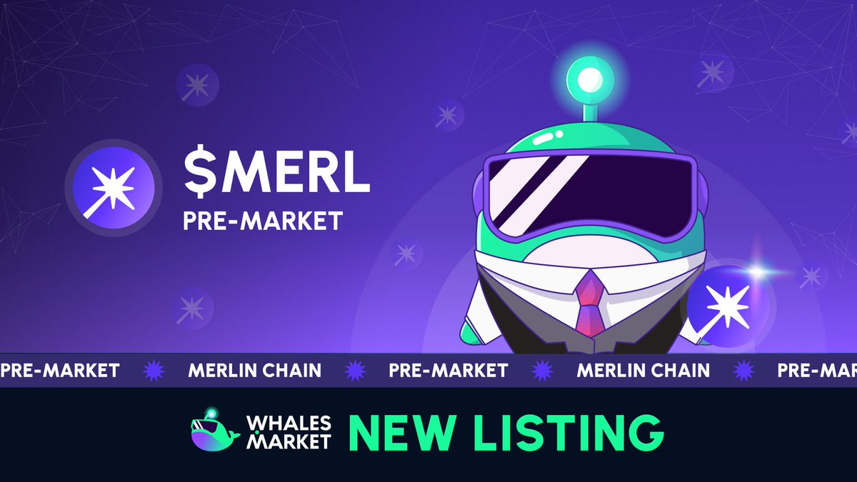 NEW LISTING: $MERL <a href="/MerlinLayer2/">Merlin Chain</a> Pre-Market

app.whales.market

Merlin Chain's ecosystem has surpassed $2 billion in TVL today. The official TGE is scheduled for March.

Trade $MERL allocations now on <a href="/WhalesMarket/">Whales Market 🐳</a>
