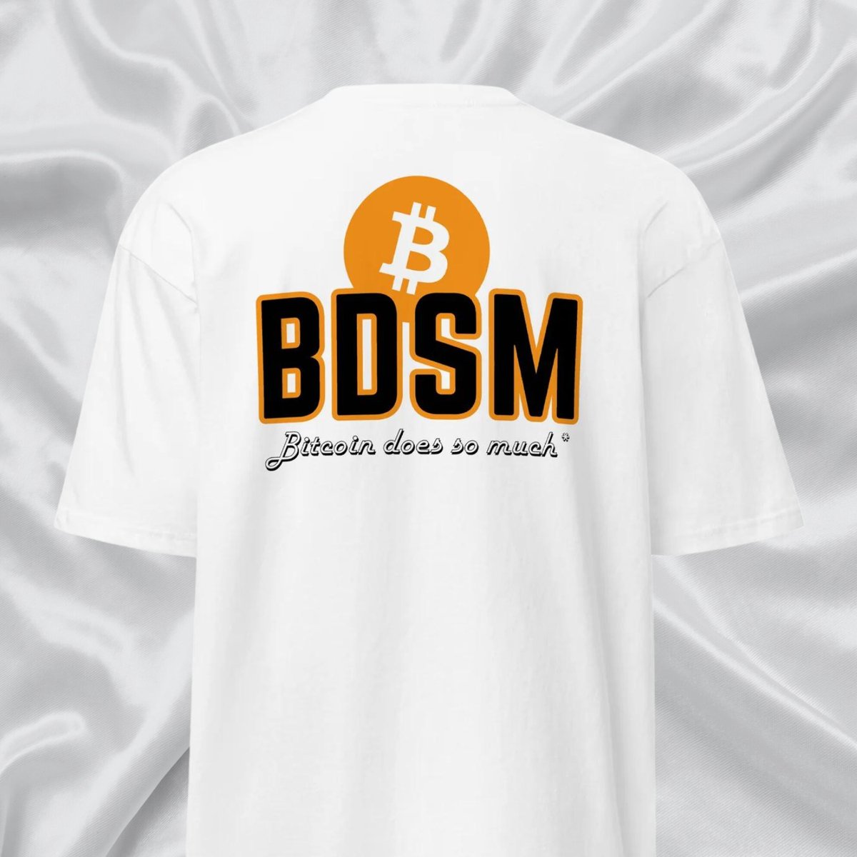 The only #Bitcoin-themed shirt you'll ever need. 

Perfect for church and family dinners.