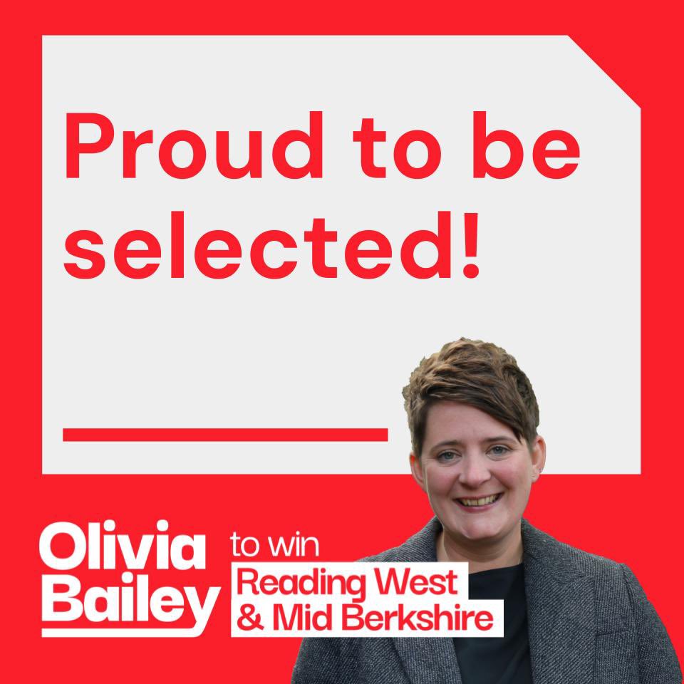 I am so proud to have been selected to stand for Labour in my home seat of Reading West and Mid Berkshire. The Tories have let our community down and it is time for a fresh start. I’m ready to give it all I’ve got to turn this seat red 🌹