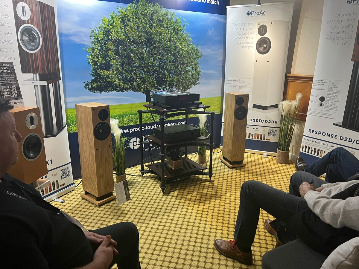 Sounding great in Room 216 on the 2nd floor @bristolhifishow... pop in and have a listen to our Response D20Rs on demo with @exposure_hifi #weekendvibes #hifishow #bristolhifishow #speakers #proacspeakers #musiclovers #highendaudio #ukmanufacturing #proac #perfectlynatural