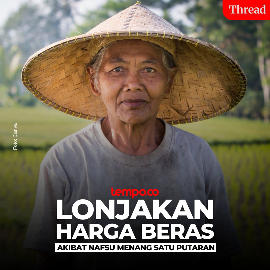 Bansos memang efektif mengerek suara bagi Prabowo-Gibran yang mati-matian disokong Jokowi.

Namun dampaknya menjadi sangat serius karena berimbas pada ekonomi secara nasional.

#TempoThread #Beras #Bansos