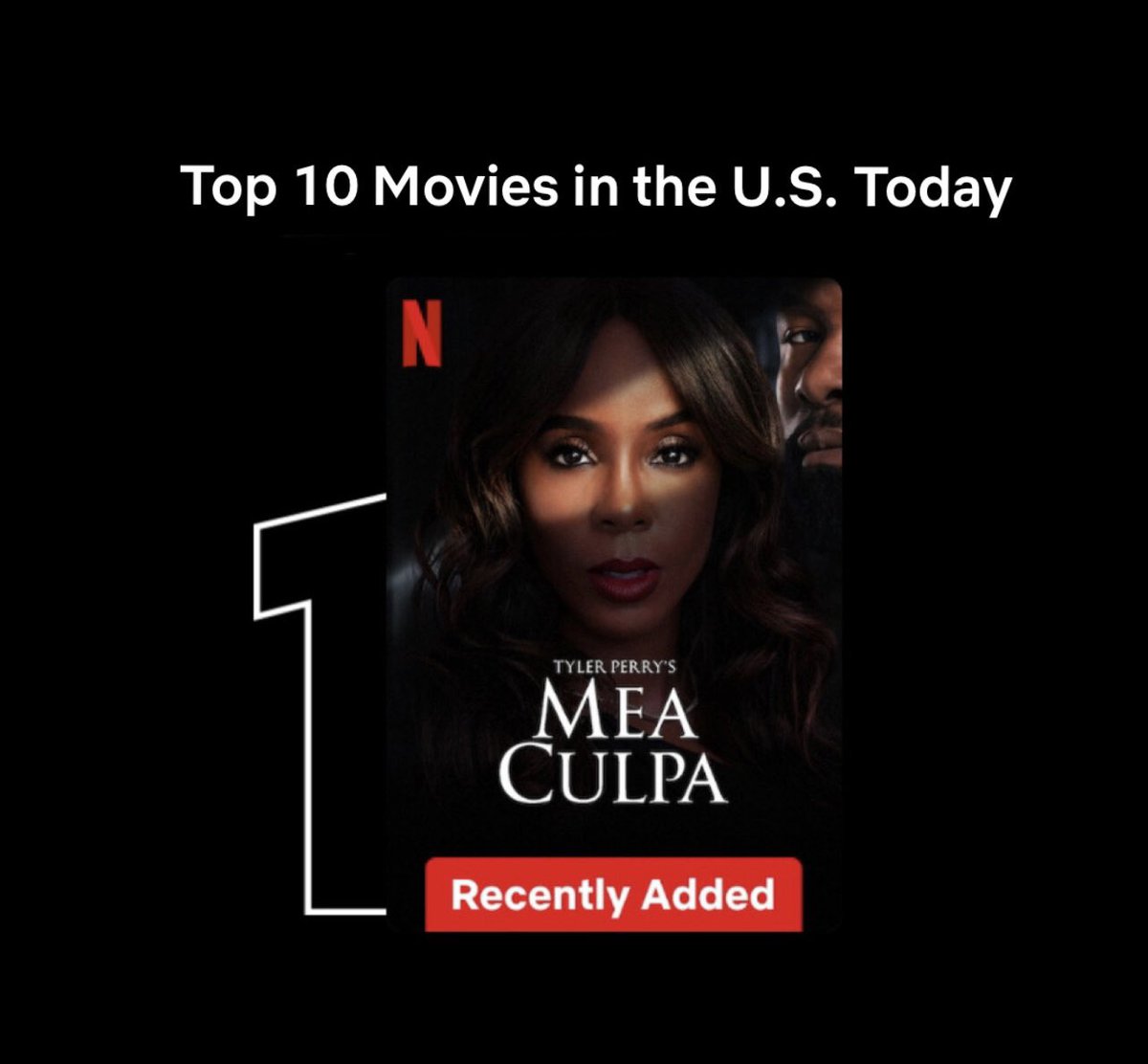#MeaCulpa is number one on Netflix. Thank you!! Thank you!! Thank you!!!