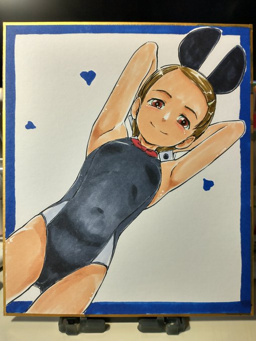 二十一枚目。今回唯一の競泳。逆に黒系の階調はスキャンの方が奇麗かも。 