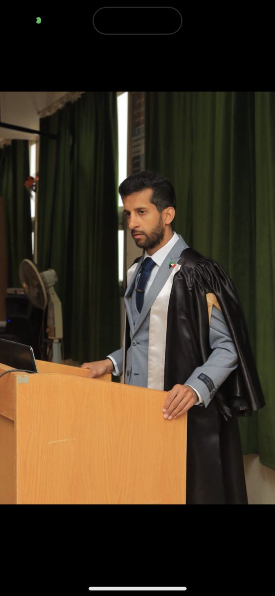 الحمدلله الذي بنعمته تتم الصالحات

تم حصولي على درجة الدكتوراة
في تخصص التدريب الرياضي وعلوم الحركة من جامعة اسيوط
(الأنماط القيادية للمدربين وعلاقتها بالتصرف الخططي للاعبين كرة القدم بالدوري الممتاز بدولة الكويت)

أسأل الله أن ينفعنا بها ويعيننا على شكره