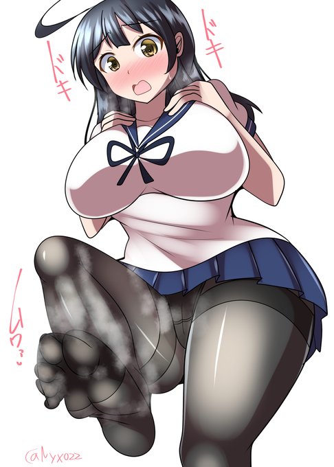 「ひあぁ…もう…嗅がないでください……///」 
ムチムチ黒タイツ潮チャン(ˇωˇ)   
連続1450日目    
#艦これ版真剣お絵描き60分一本勝負_20240224 
#艦これ版深夜の真剣お絵描き60分一本勝負 
#めび環んどろ #10000日チャレンジ 