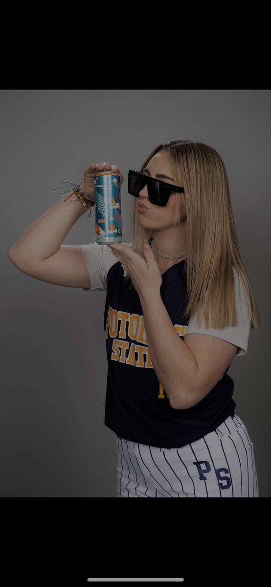 PSCSoftballWV's tweet image. Freshman Kameron Beck is flexing her Game Day drink on nothing else than the lady Catamounts Opening Day. They will play at 12 and 2 today in Martinsville VA! Help us root these lovely ladies on today! Go CATS!