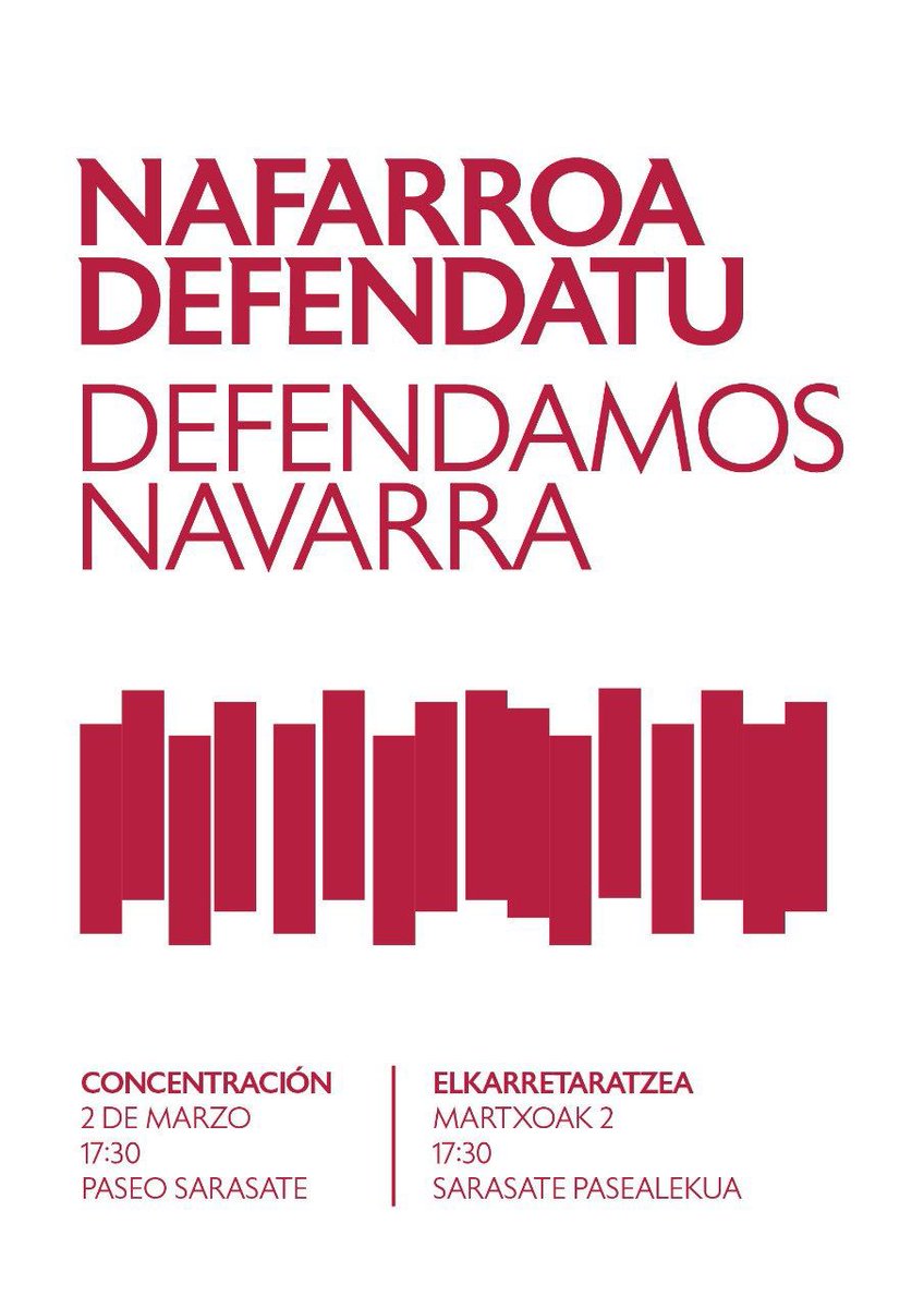 ✍️ Ante la sentencia del TS sobre la competencia de Tráfico varios alcaldes y alcaldesas hemos firmado este manifiesto 👇

📣 Convocamos a una concentración el próximo 2 de marzo a las 17:30 en Pamplona.

🔴#Nafarroa Defendatu!
🔴¡Defendamos #Navarra!
