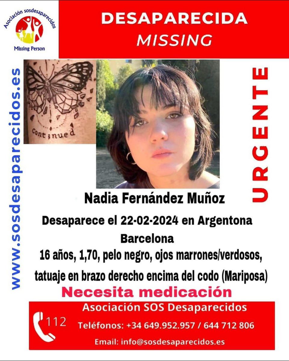 Gato (@robin_winy) on Twitter photo Por favor difundir! Es la hija de un amigo. #BarcelonaSC #Barcelona #desaparecida #quintanar <a href="/FCBarcelona_es/">FC Barcelona</a> <a href="/RCDEspanyol/">RCD Espanyol de Barcelona</a> Por favor difundir! Es la hija de un amigo. #BarcelonaSC #Barcelona #desaparecida #quintanar <a href="/FCBarcelona_es/">FC Barcelona</a> <a href="/RCDEspanyol/">RCD Espanyol de Barcelona</a>