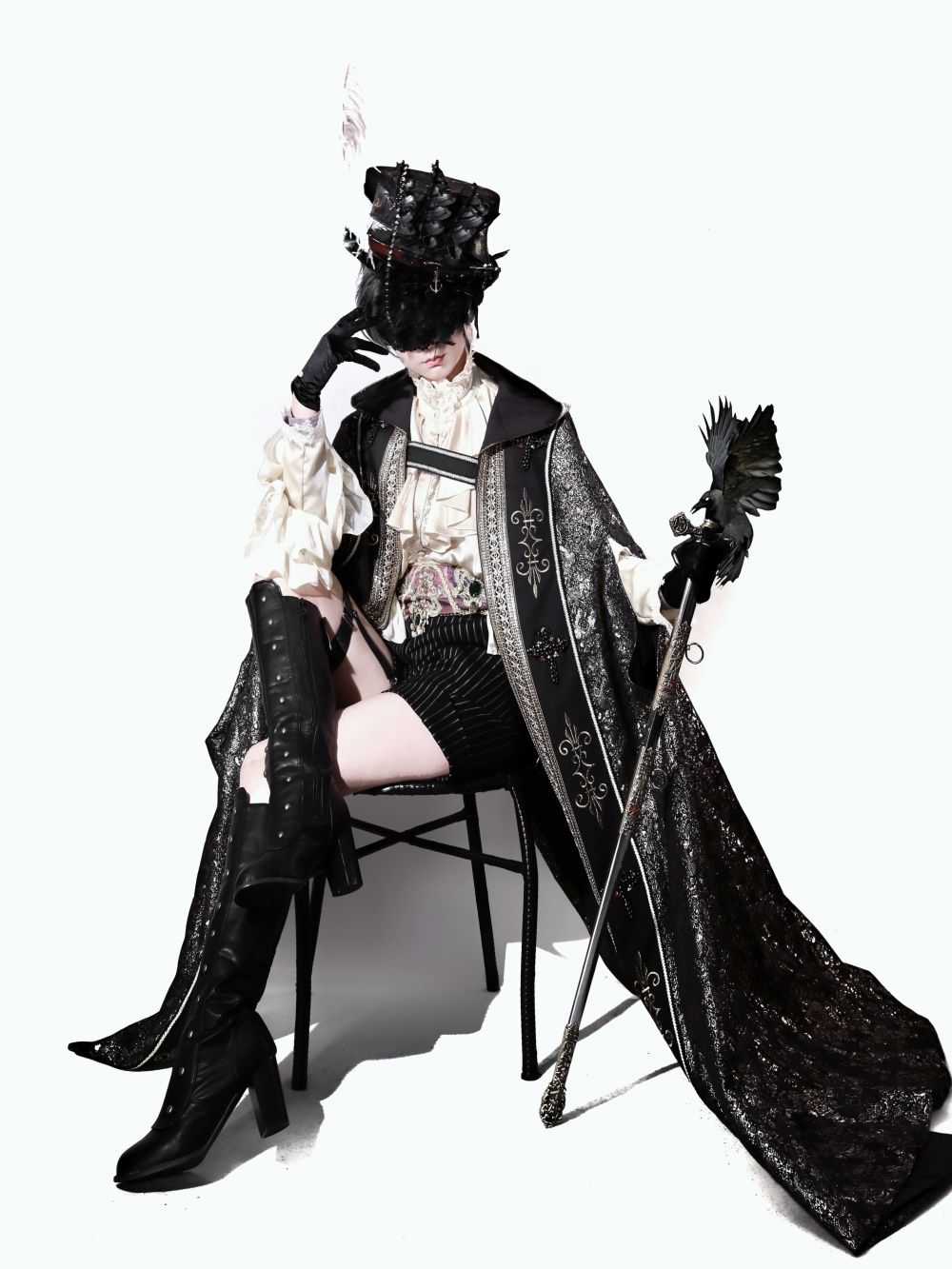 月夜の修道女の刺繍ロングマント 在庫 処分 セール 通販