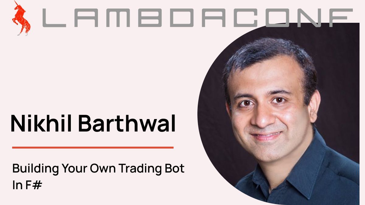 LambdaConf 2025 (@lambda_conf) on Twitter photo ๐น Dreaming of building your own trading bot? <a href="/nikhilbarthwal/">Nikhil Barthwal</a> will guide you through 'Building Your Own Trading Bot in F#' at LambdaConf.
From architecture to strategy implementation, don't miss this session.
Book now โก๏ธ buff.ly/3wbaG7U
#FSharp #TradingBot ๐น Dreaming of building your own trading bot? <a href="/nikhilbarthwal/">Nikhil Barthwal</a> will guide you through 'Building Your Own Trading Bot in F#' at LambdaConf.
From architecture to strategy implementation, don't miss this session.
Book now โก๏ธ buff.ly/3wbaG7U
#FSharp #TradingBot