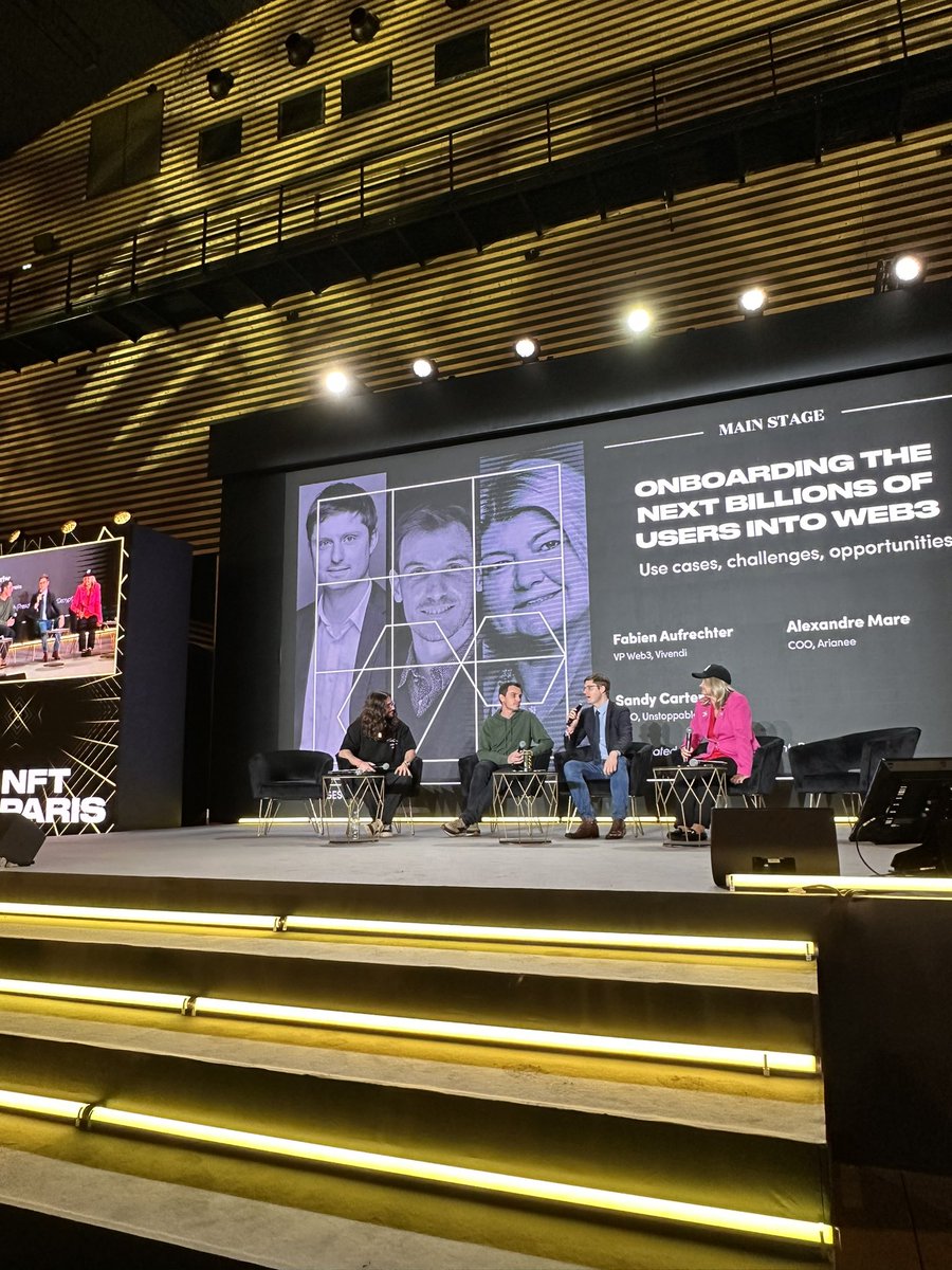 How to ownboard web3 users ? As a media company <a href="/vivendi/">Vivendi</a> we produce mass of content and web3 is the solution to protect &amp; verify content from AI <a href="/Fabien_Au/">Fabien Aufrechter</a> #NFTParis2024 #NFTParis