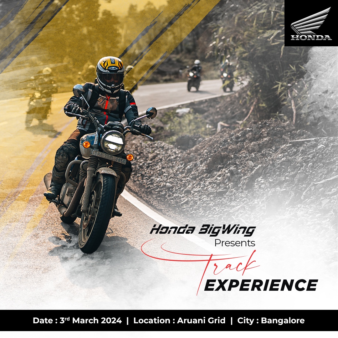 BigWingIndia's tweet image. Let your Heart Race on the Track!

Join Honda BigWing riders for a thrilling group ride to Aruani Grid. 

Get ready to hit the track and experience the thrill of racing like a professional racer. 

#GroupRide #Track #HondaBigWing #CB300F #CB350 #CB350RS #Hness #CB300R #BikeRides
