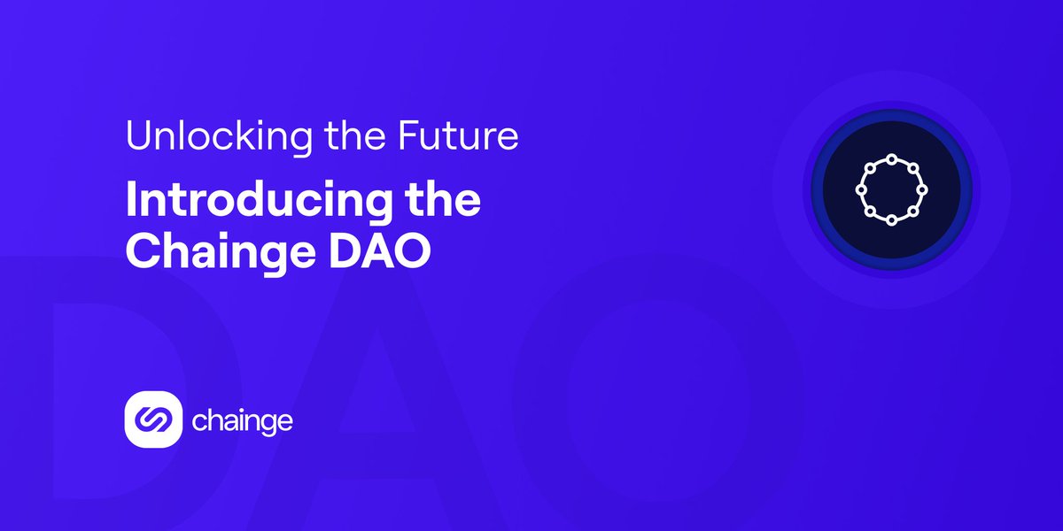 🚀 Hold onto your hats! Our upcoming DAO is set to redefine the game

📰 Dive into the details in our latest article: chainge-finance.medium.com/999078441201

#ChaingeDAO #XCHNG