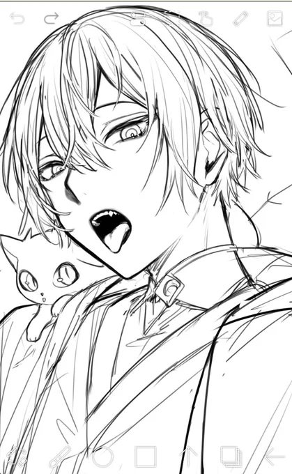久しぶりに絵を描いている 