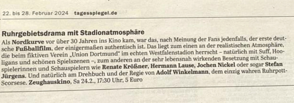 Wunderschönes Fundstück im @Tagesspiegel : „Adolf Winkelmann, der einzig wahre Ruhrpott-Scorsese.“ Wie wahr! @RN_DORTMUND @dortmunder_u @stadtdortmund @martinscorsese_