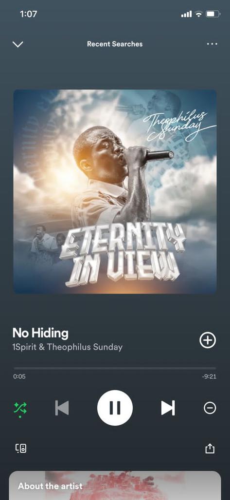 _AbrahamAb's tweet photo. Nothing concerns Theophilus Sunday with dollar rate.

He just wan die Go heaven, dy steadily see Glory of God.

Any small thing "Whether we live or die"

Meanwhile, you should stream his recent album, great body of work! https://t.co/lfjfR4Yepw