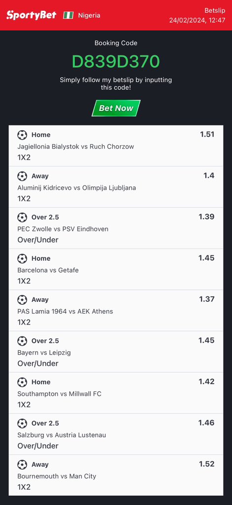 BoomQueen_'s tweet photo. D839D370 ⏩️ 26ODDS

C0D185D7 ⏩️ 5707ODDS

SPORTYBET 

🥳🥳🥳 https://t.co/IJkTLR9ZM6