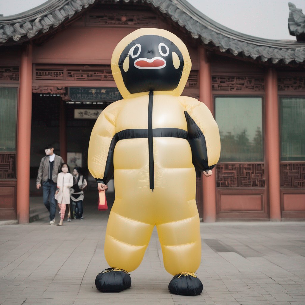 InflatableSuits's tweet photo. #prompt: "A young man in China is wearing an inflatable suit."

height: 1024
width: 1024
seed: 1076

#sdxl #stablediffusionxl #ai #aiart #aigenerated https://t.co/mfovgSXedI
