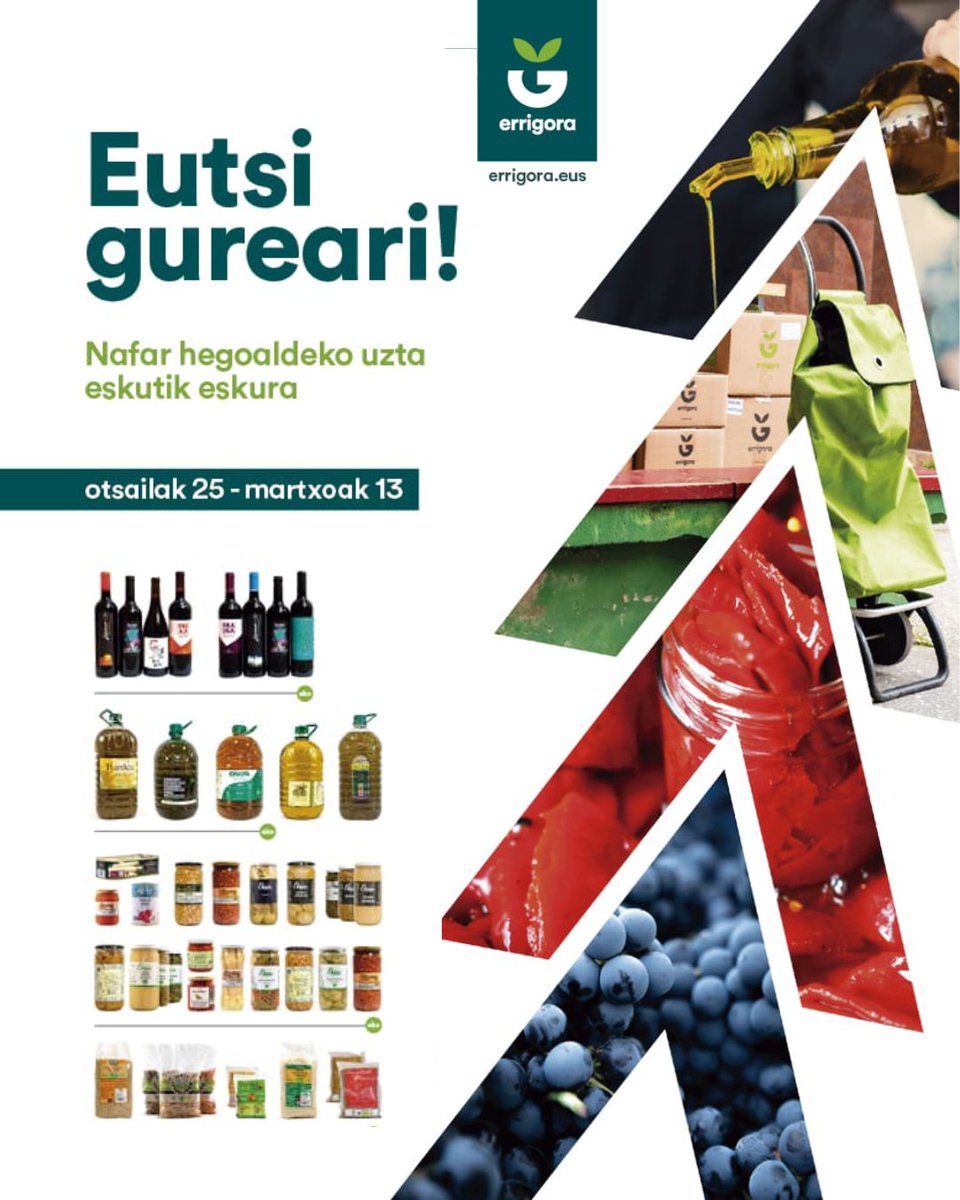 erribertxo's tweet photo. 🙋 ADI! 🧺 @errigora egitasmoko produktuak jasotzeko aukera, gure auzoan, 📍Loiolako Erriberetan! 

✅ Eskaerak egiteko epea: otsailak 25 - martxoak 13 https://t.co/fCsp955fdh 

Egin eskaera eta lagundu euskara indartzen Nafarroa hegoaldean. Errigorarekin denok irabazten dugu! https://t.co/G1d6DH7z8t