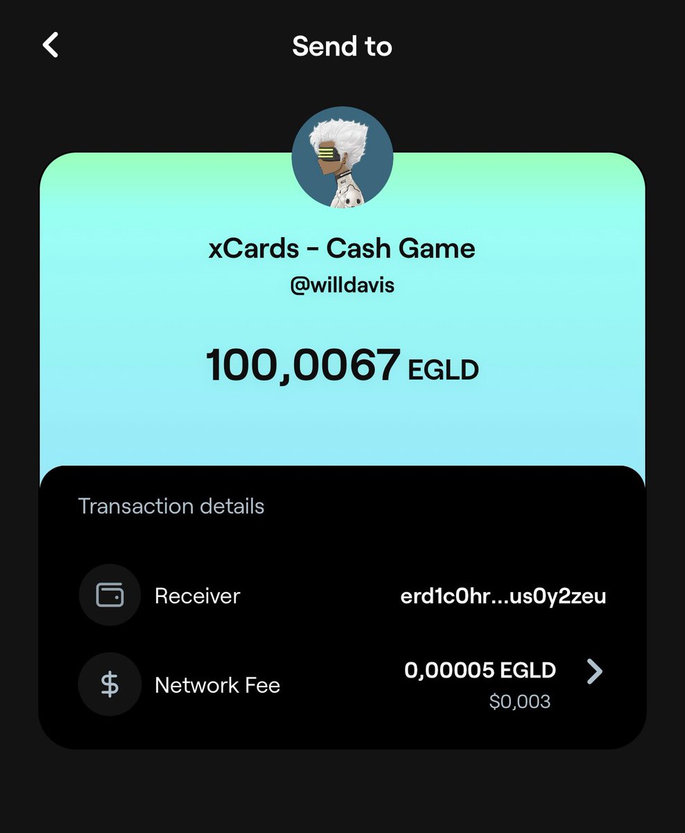 🚨 CASH OUT RECORD 🚨

💵 100 $EGLD!     

👏 Congrats @WillieD_effect for this crazy game! 🔥

#MultiversX