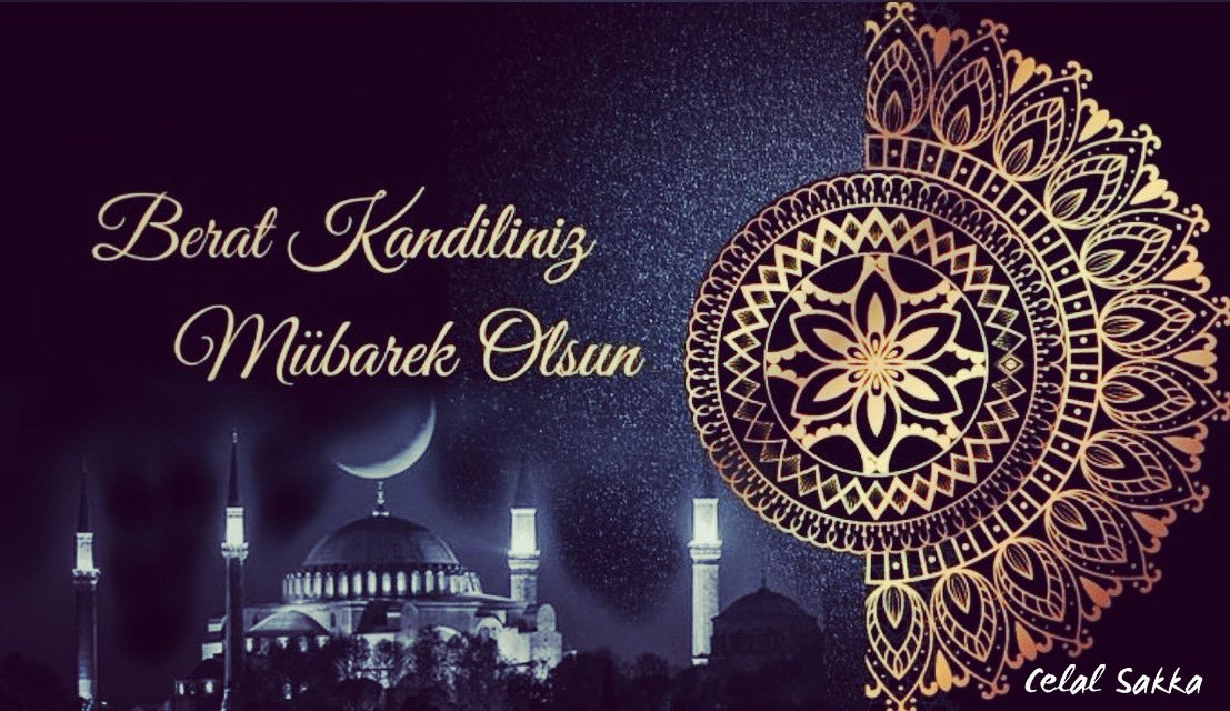 Berat Kandilimizi en içten duygularımla tebrik eder, rahmet ve mağfiret kapılarının açıldığı bu mübarek gecenin bütün insanlığa huzur ve sağlık getirmesini Yüce Allah’tan niyaz ederim. #beraatkandili