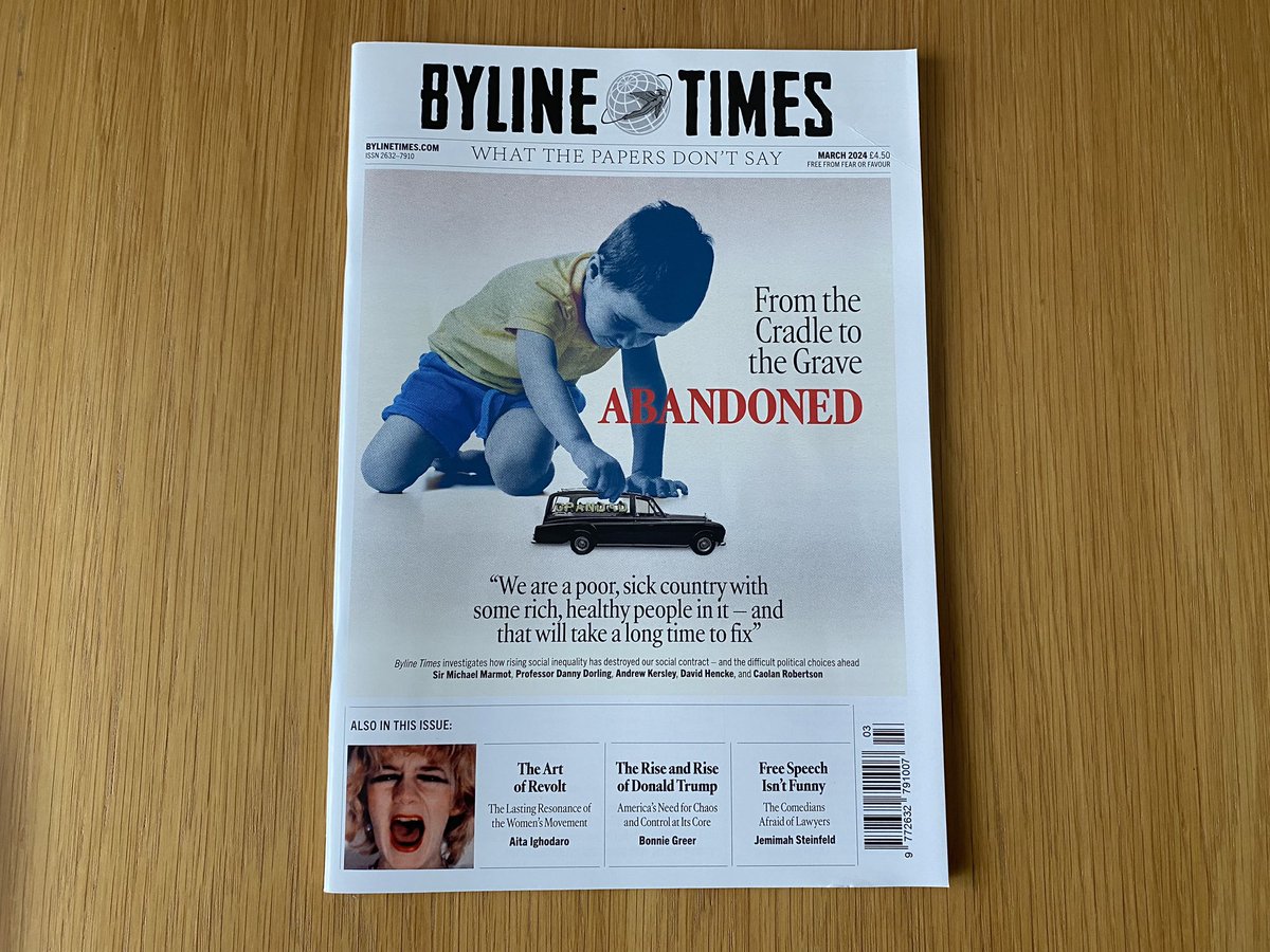 The latest edition of @BylineTimes is available, this copy from @WHSmith. @peterjukes The lady on the checkout said “This is quite popular, what’s it about?” It’s time to #buyarealpaper and read what mainstream media outlets won’t tell you.