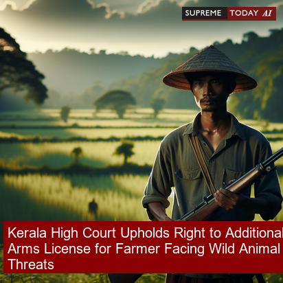 SupremeTodayAI's tweet photo. Kerala High Court Upholds Right to Additional Arms License for Farmer Facing Wild Animal Threats
https://t.co/Kr8Fh4vMyH
#ArmsLicense #WildAnimalProtection #RightToSafety https://t.co/l8rHPMebhj
