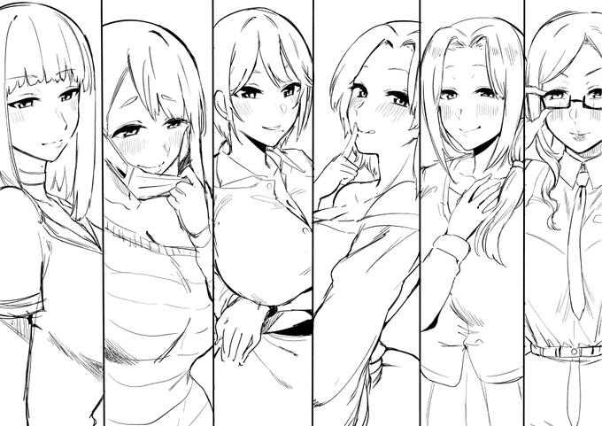 これはまめ吉さんに描いてもらったヒロインズ。家宝です。 