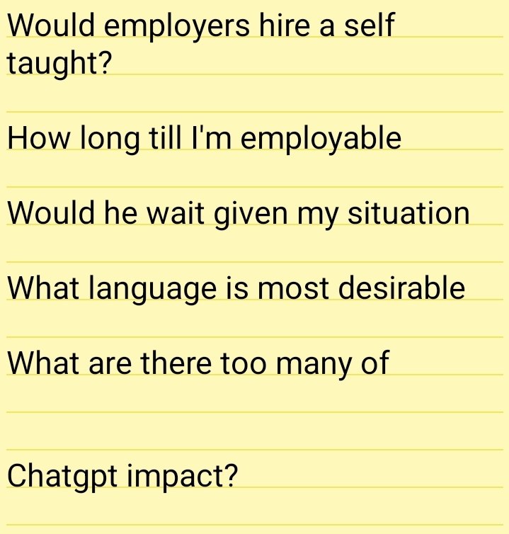 Lol at my naive questions before I started on my software development journey!!