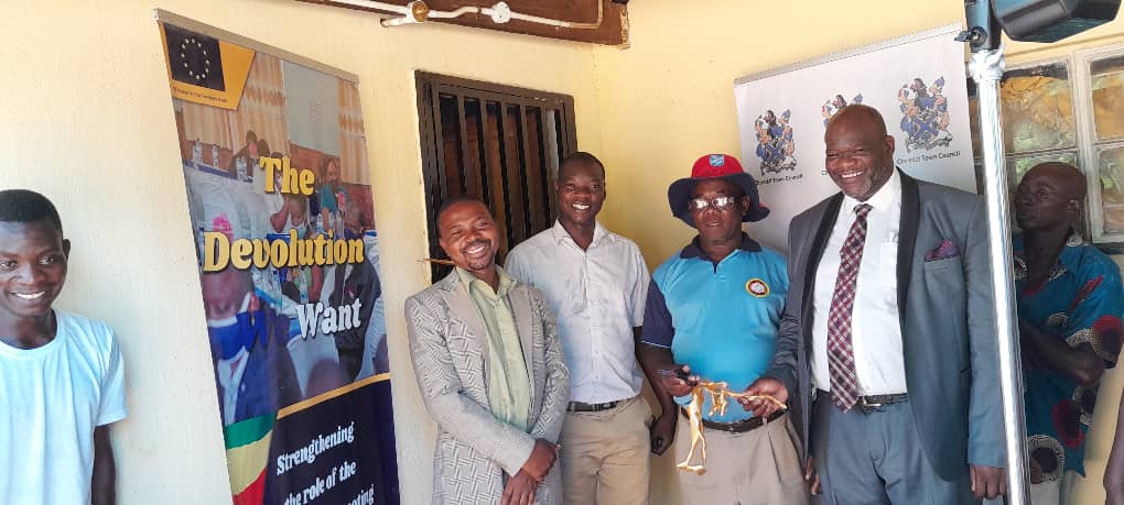 zccinzim's tweet photo. The official opening of the District Information Hub,
#thedevolutionwewant
@trocaire
@EU_Commission
@monitorszim
@HevoiFm
@TheMirrorMsv https://t.co/NfPaKW6ieV