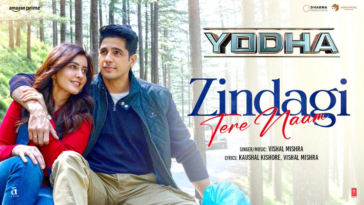 Love is about to soar to new heights with #ZindagiTereNaam! ✨❤️
Song out now!

bit.ly/ZindagiTereNaa… 

#Yodha in cinemas March 15.

#KaranJohar @apoorvamehta18 #ShashankKhaitan @SidMalhotra #RaashiiKhanna #SagarAmbre #PushkarOjha @VishalMMishra @mekaushalkishor #AzeemDayani…