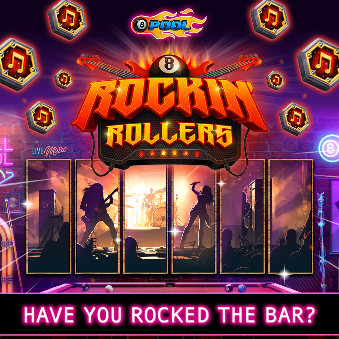 8ballpool's tweet image. ❤️ if you’ve already rocked the Bar on your way to claiming a #RockinRollersTour #AnimatedAvatar! 🎸 🎶 🎁

Play Now » mcgam.es/WbREuT

#8BallPool #RockinRollers