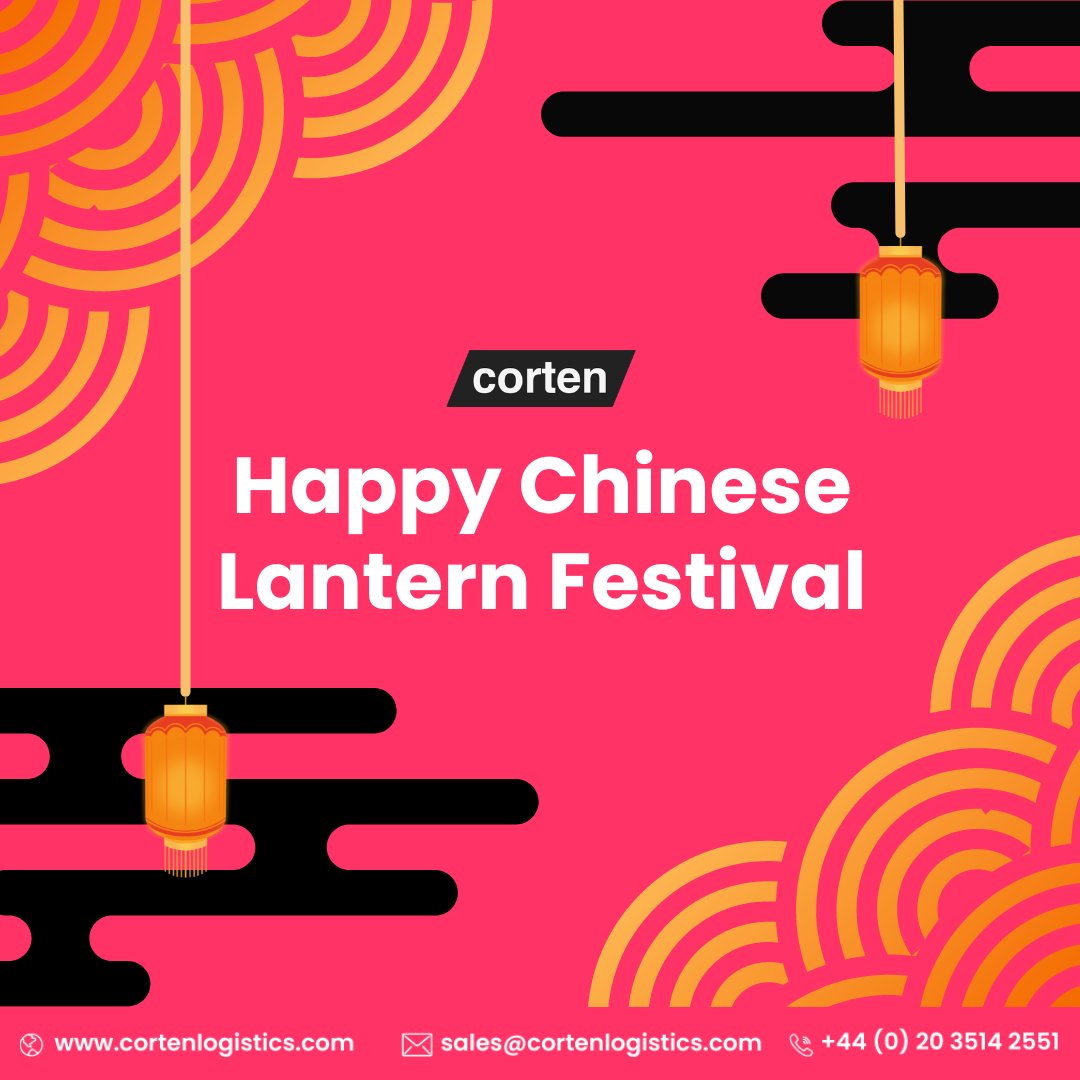 🏮Happy Chinese Lantern Festival 🏮

#HappyChineseLanternFestival #ChineseLanternFestival #FreightForwarding #SupplyChain #Logistics #Ecommerce #Corten #CortenLogistics