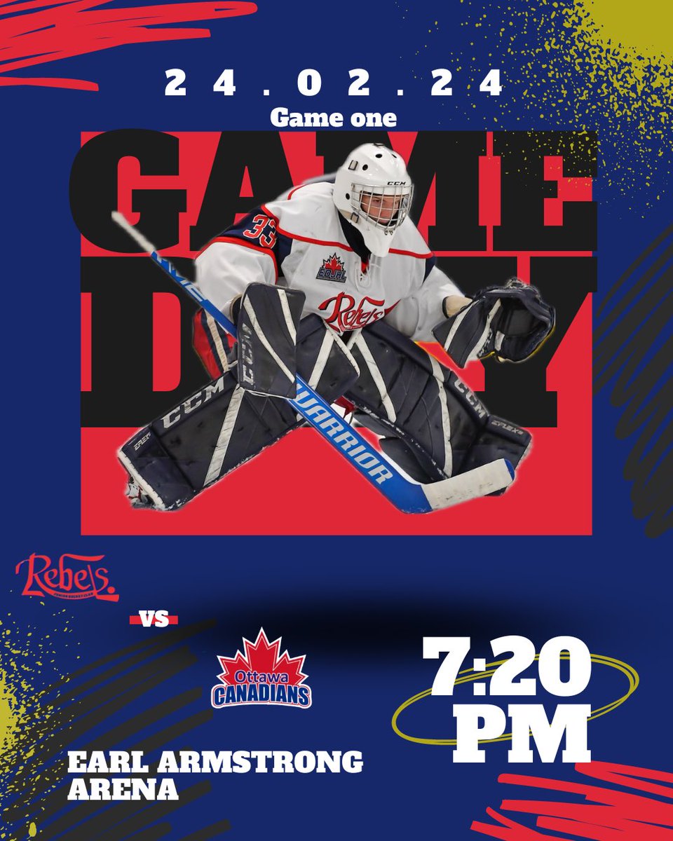 CharLanRebels's tweet photo. Let the games begin! Game 1 of our best of 5 Martin Division first round series goes tonight at the Earl Armstrong Arena! Follow all the action beginning at 7:20PM on @flohockey! #GoRebsGo #eojhlplayoffs24 #BarkleyCup24 https://t.co/kxGdCJEdVp