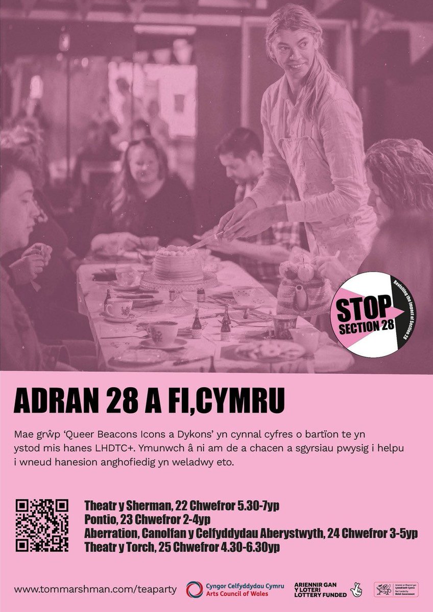 Tom Mumford (@tom_mumford) on Twitter photo I was guest artist yesterday <a href="/PontioTweets/">PontioTweets</a> & shared tales of Dolly,Whitney & secret library groups. It's moving to Aberystwyth & <a href="/TheTorchTheatre/">The Torch Theatre</a>
this weekend. A really worthwhile event where anyone can learn about/reflect on the impact of Section 28.
tommarshman.com/teaparty I was guest artist yesterday <a href="/PontioTweets/">PontioTweets</a> & shared tales of Dolly,Whitney & secret library groups. It's moving to Aberystwyth & <a href="/TheTorchTheatre/">The Torch Theatre</a>
this weekend. A really worthwhile event where anyone can learn about/reflect on the impact of Section 28.
tommarshman.com/teaparty