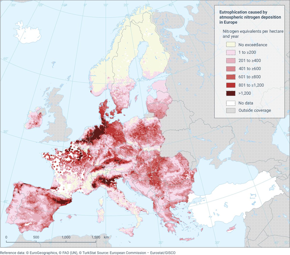 In de beeldvorming door politici als @TjeerdD66 @LauraBromet <a href="/MinisterNenS/">Staslvvn</a> is Nederland het land met de grootste overschrijding van de KDW. EU data geven een ander beeld.
Maar als je maar lang genoeg het de wereld in gooit dan gaan journalisten van <a href="/FD_Nieuws/">FD Nieuws</a> <a href="/nrc/">NRC</a> <a href="/trouw/">Trouw</a> <a href="/anp/">ANP</a>
