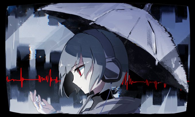 「雨 ビニール傘」のTwitter画像/イラスト(新着)