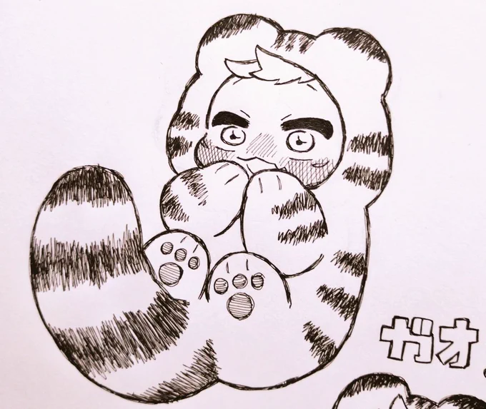 🐯着ぐるみゆじくん
ついでに「ガオ!」ってして貰った 