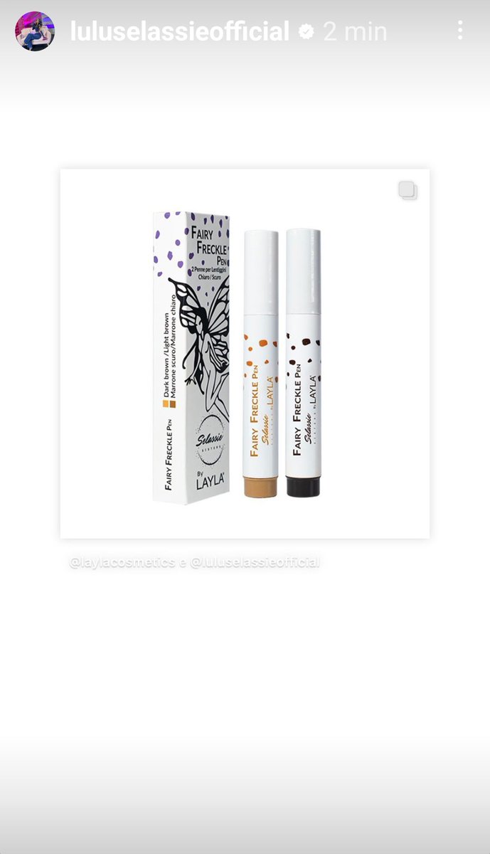 francaruberto56's tweet photo. #fairylu
#luluselassieofficial
#laylacosmetics
La FAIRY FRECKLE PEN della nostra Fatina LulΓΊ di nuovo disponibile e quasi esaurita. Se vogliamo assomigliare un po' a LulΓΊ le lentiggini non possono mancare, quindi facciamo un salto nella Store Layla ππ§ββοΈππ§ββοΈππ§ββοΈ https://t.co/Lmxnffsu0h