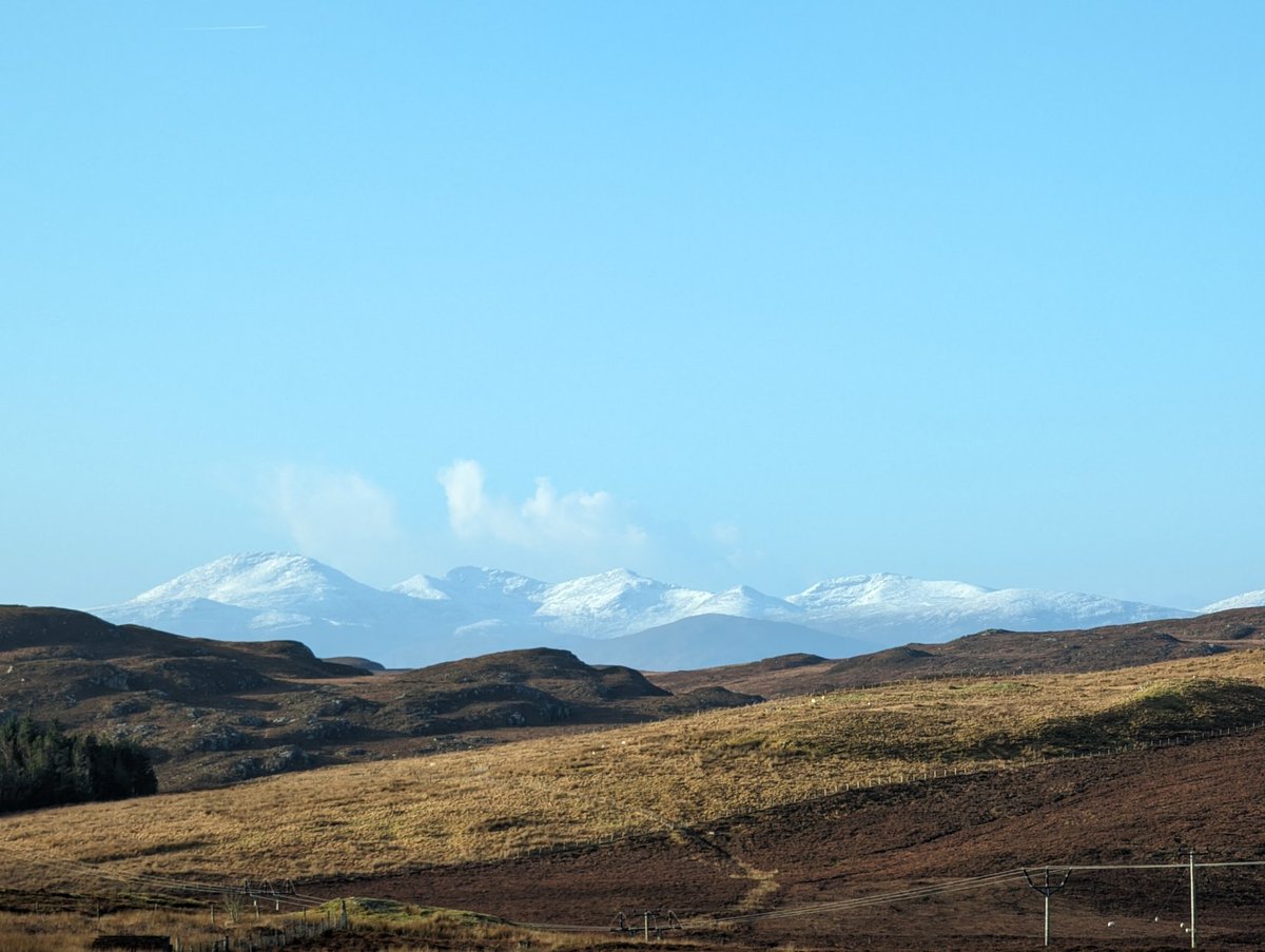 Clisham Ridge from Achmore earlier this morning