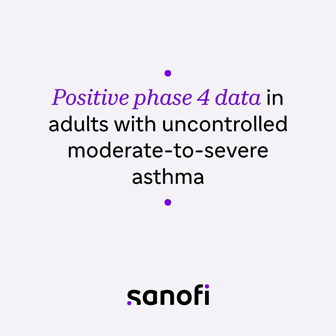 Late-breaking Phase 4 data will be presented at #AAAAI24. Explore the latest results in adults with uncontrolled moderate-to-severe asthma. Learn more: bit.ly/49sru8Z