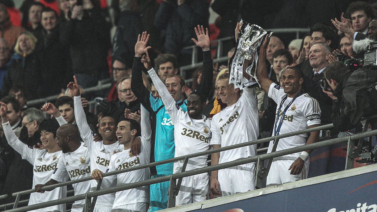 SwansOfficial's tweet photo. #OnThisDay in 2013 😍

League Cup winners 🏆

A special day in the club’s history ✨ https://t.co/pnb60odcse
