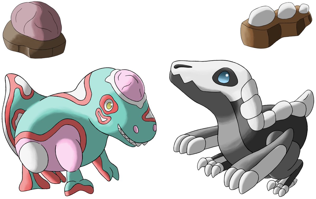 boreal_mind's tweet photo. I am really happy with my Fossil duo for Johto, based on Zombies and Skeletons. And I also like my “Starter”-Quartett based on the 4 nations of the Avatar, the last air bender franchise😁 https://t.co/bwtumWxYjW