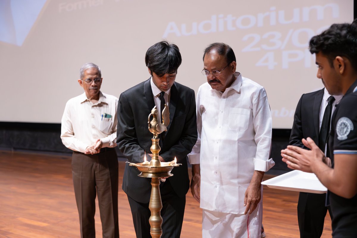 The former Vice President said the policies framed by GoI are aimed at giving wings to the business models of young minds. Schemes like Atal Innovation Mission and Make in India program empowered aspiring entrepreneurs by promoting innovation and indigenous manufacturing.