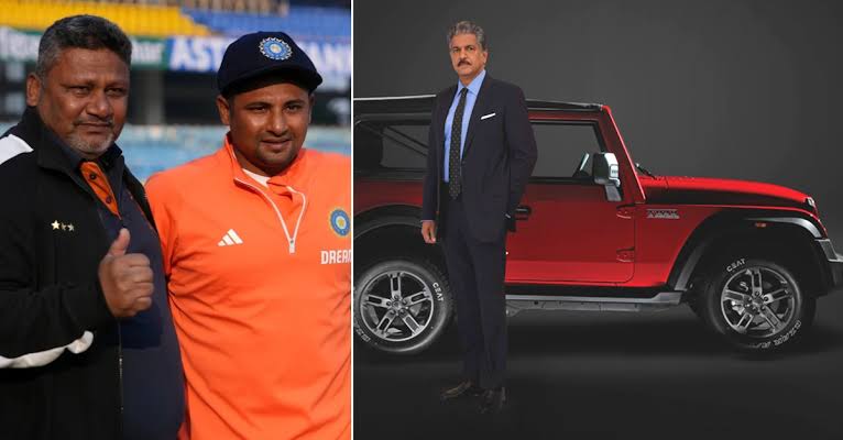 #CharityNews
The keys to Mahindra Thar gifted to Sarfaraz have been withheld by Anand Mahindra after looking at his performance in the ongoing Ranchi Test match. #TooSoon