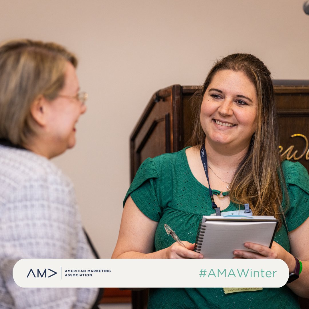 AMA_Marketing's tweet photo. Day 1 of #AMAWinter was a whirlwind of insights, connections and inspiration! From thought-provoking sessions to engaging discussions, we're already looking forward to what Day 2 has in store.
Swipe to see some highlights and get ready to dive into another day of learning!π https://t.co/x5xLGbqLkM